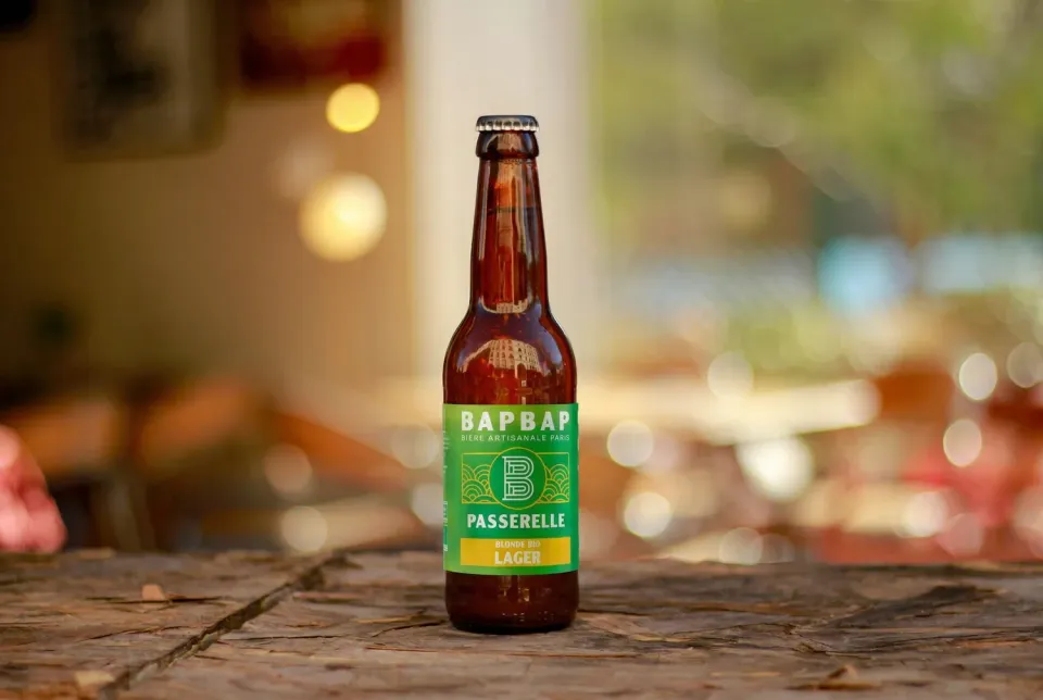 BAPBAP Passerelle Lager Bio bière blonde 12x33cl blé cru