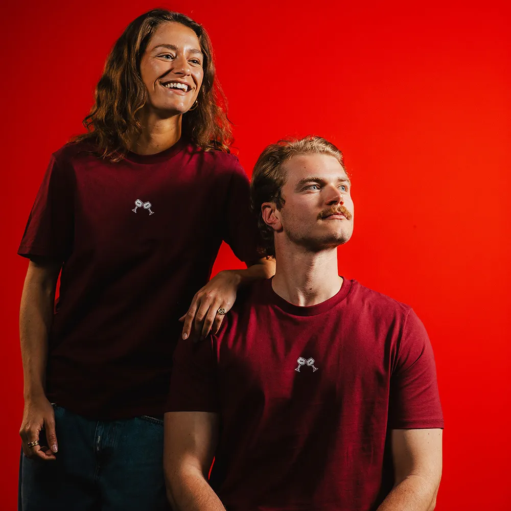 Kasteel Rouge T-shirt Cheers coton bio bordeaux