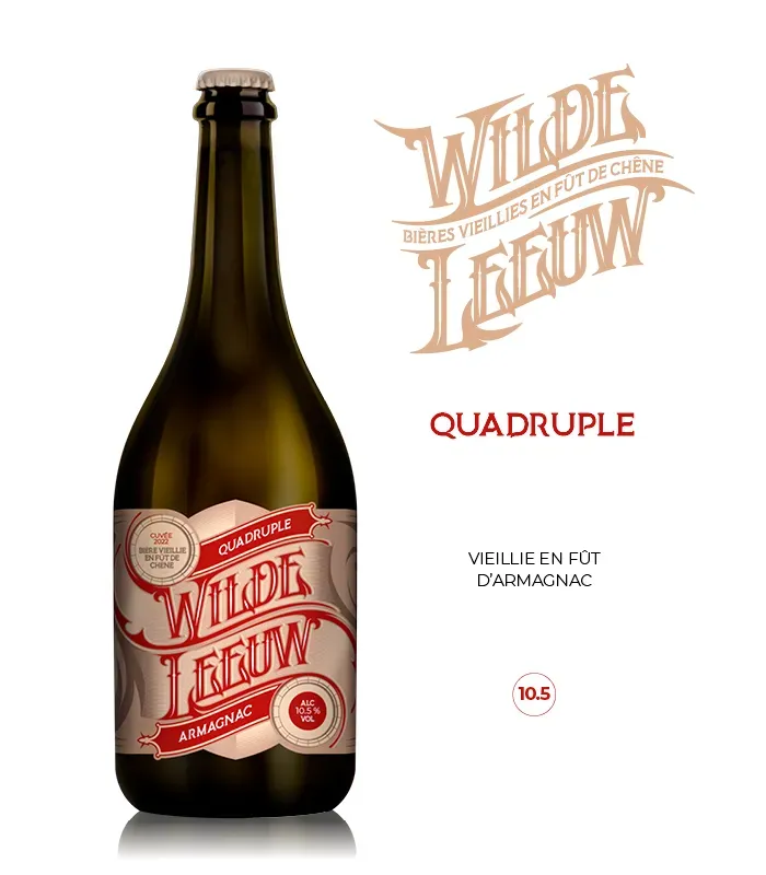 Anosteke Wilde Leeuw Quadruple Armagnac bière 75cl boisée