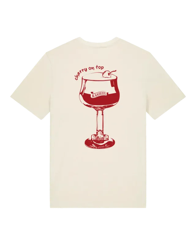 Kasteel Rouge Cherry On Top t-shirt Natural Raw coton