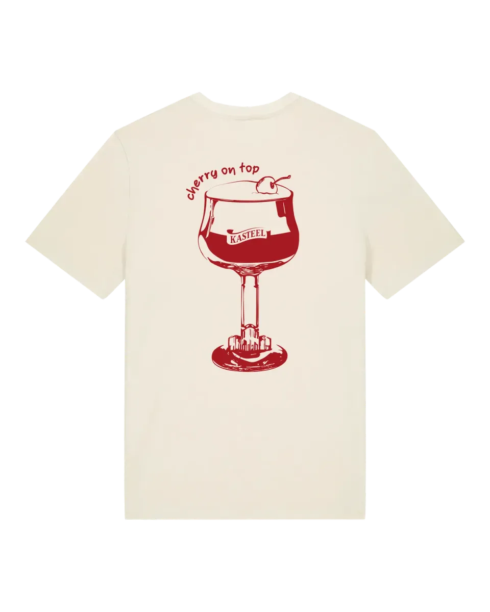 Kasteel Rouge Cherry On Top t-shirt Natural Raw coton