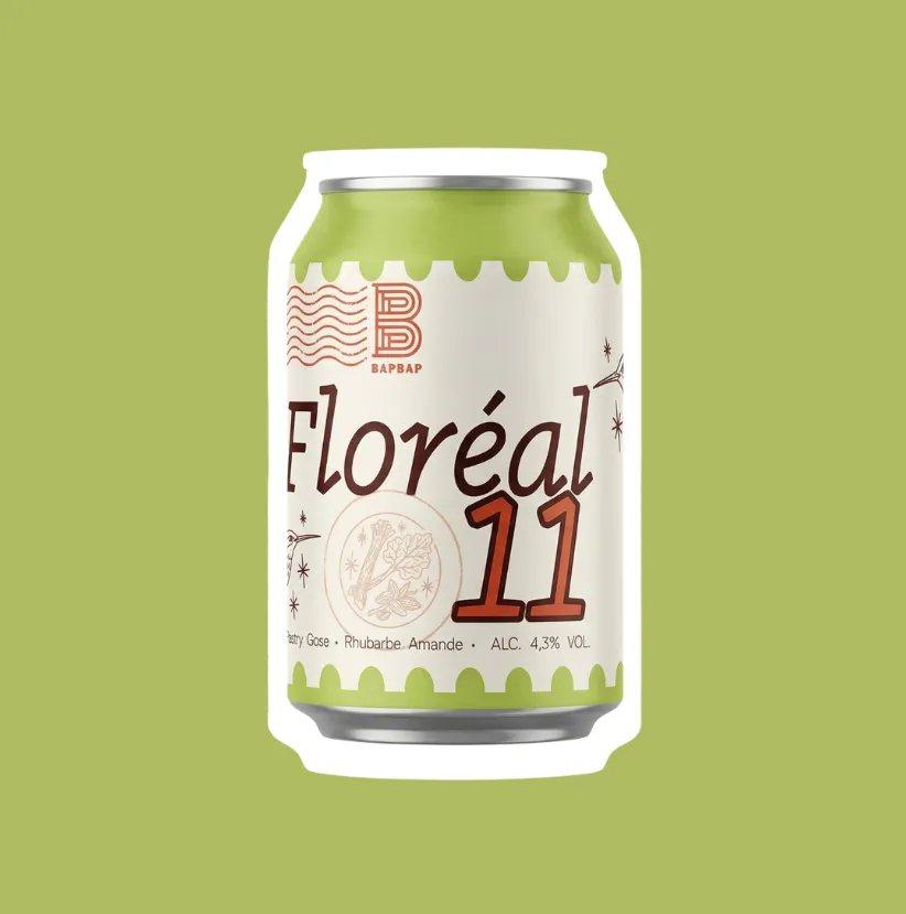 BAPBAP Floréal 11 Pastry Gose 12 x 33 cl rhubarbe