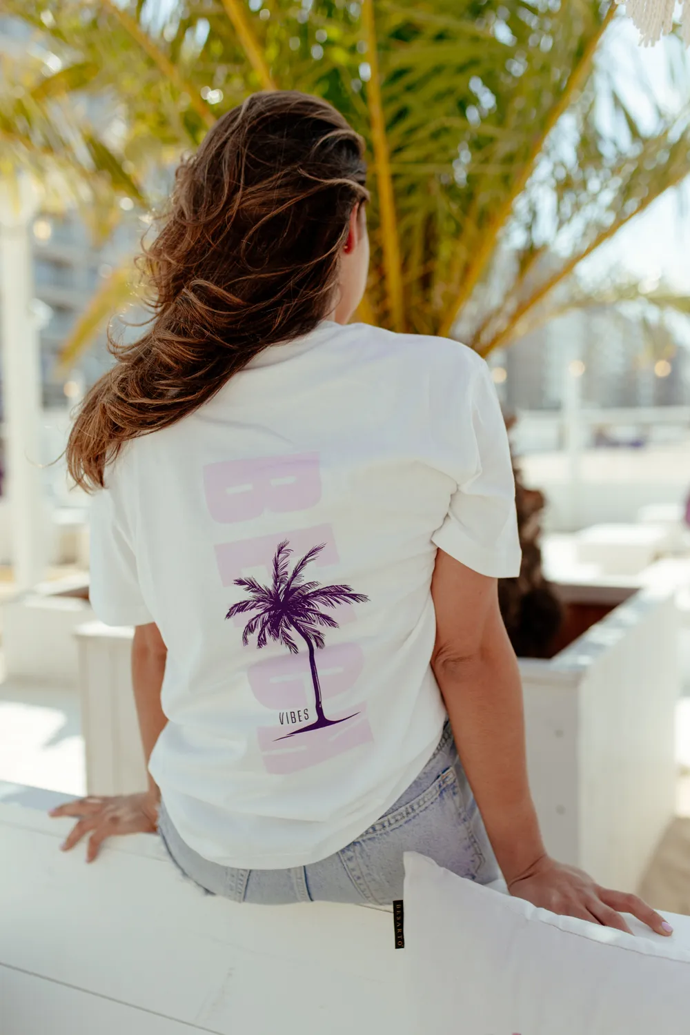 Kasteel Rubus Beach Club t-shirt Beach Vibes coton bio