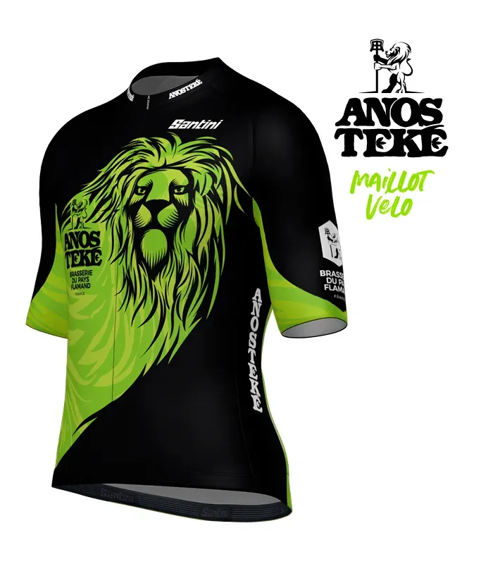 Anosteke Maillot Vélo Vert homme cyclisme respirant
