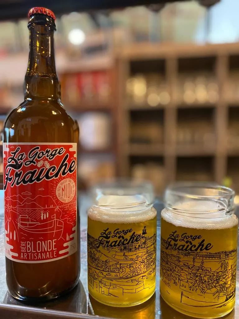 La Gorge Fraiche coffret biere blonde 75cl + 2 verres