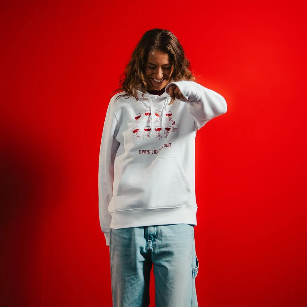 Kasteel Rouge Hoodie 10 Ways sweat capuche blanc coton