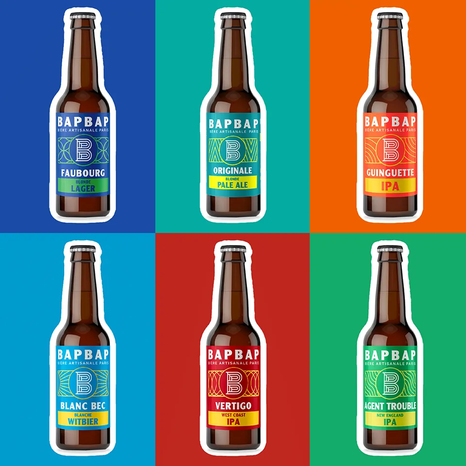 BAPBAP Pack Découverte artisanales 12x33cl 6 styles craft