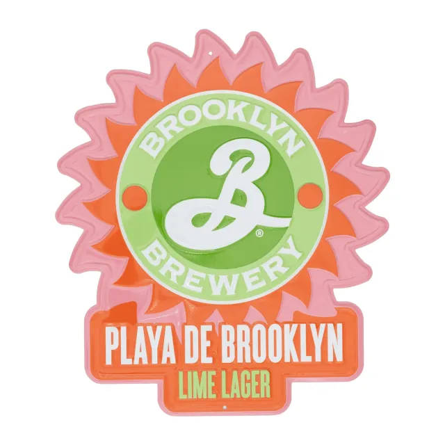 Brooklyn Playa de Brooklyn plaque métal déco bar édition