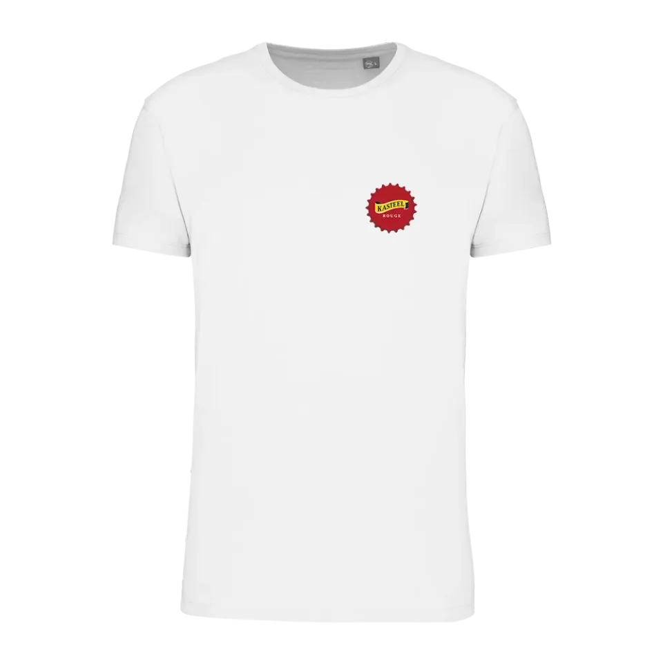 Kasteel Rouge T-shirt coton bio blanc couronne capsule