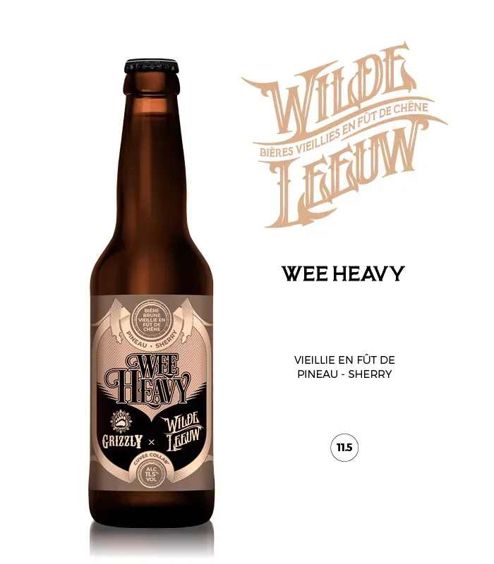 Anosteké Wilde Leeuw Wee Heavy bière brune Pineau Sherry