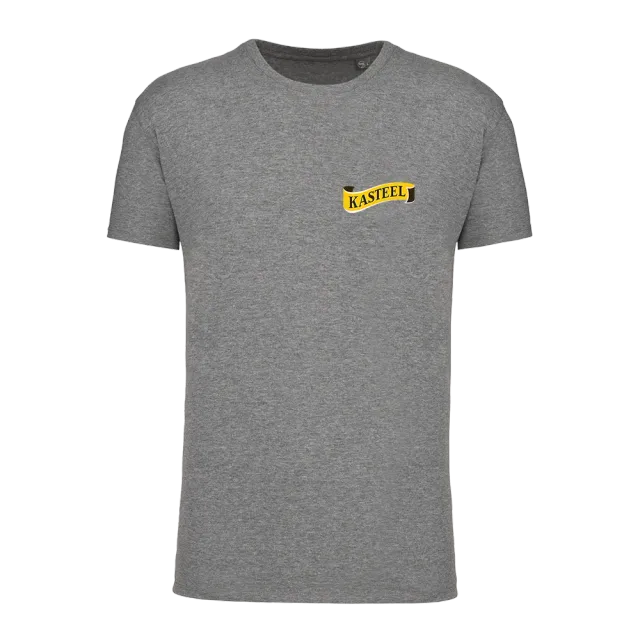 Kasteel T-shirt gris fanion coton bio taille homme