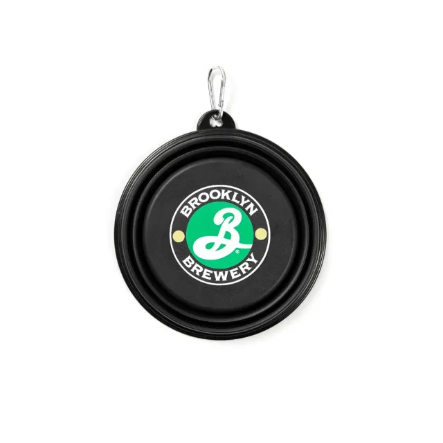 Brooklyn Brewery gamelle pliable chien 18 cm mousqueton