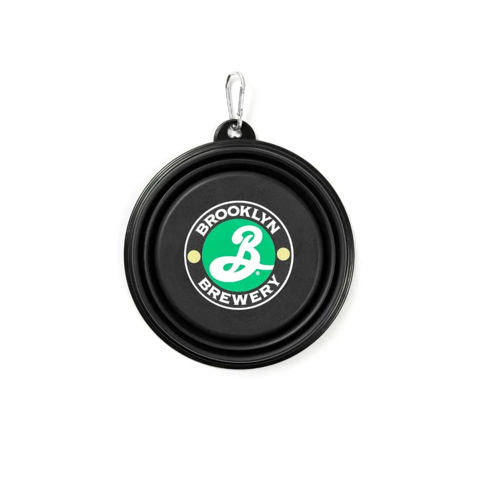 Brooklyn Brewery gamelle pliable chien 18 cm mousqueton