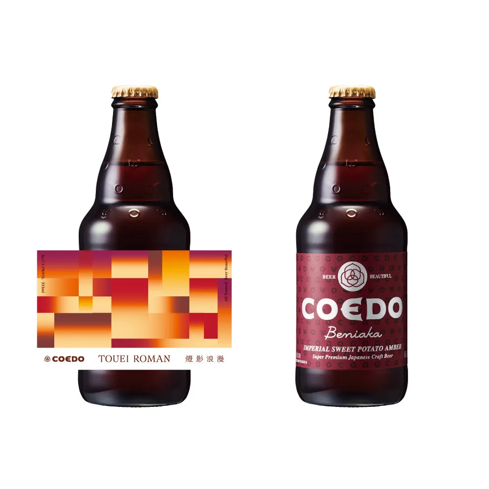 Coedo Touei Roman 2023 bière mild 6 bouteilles châtaigne