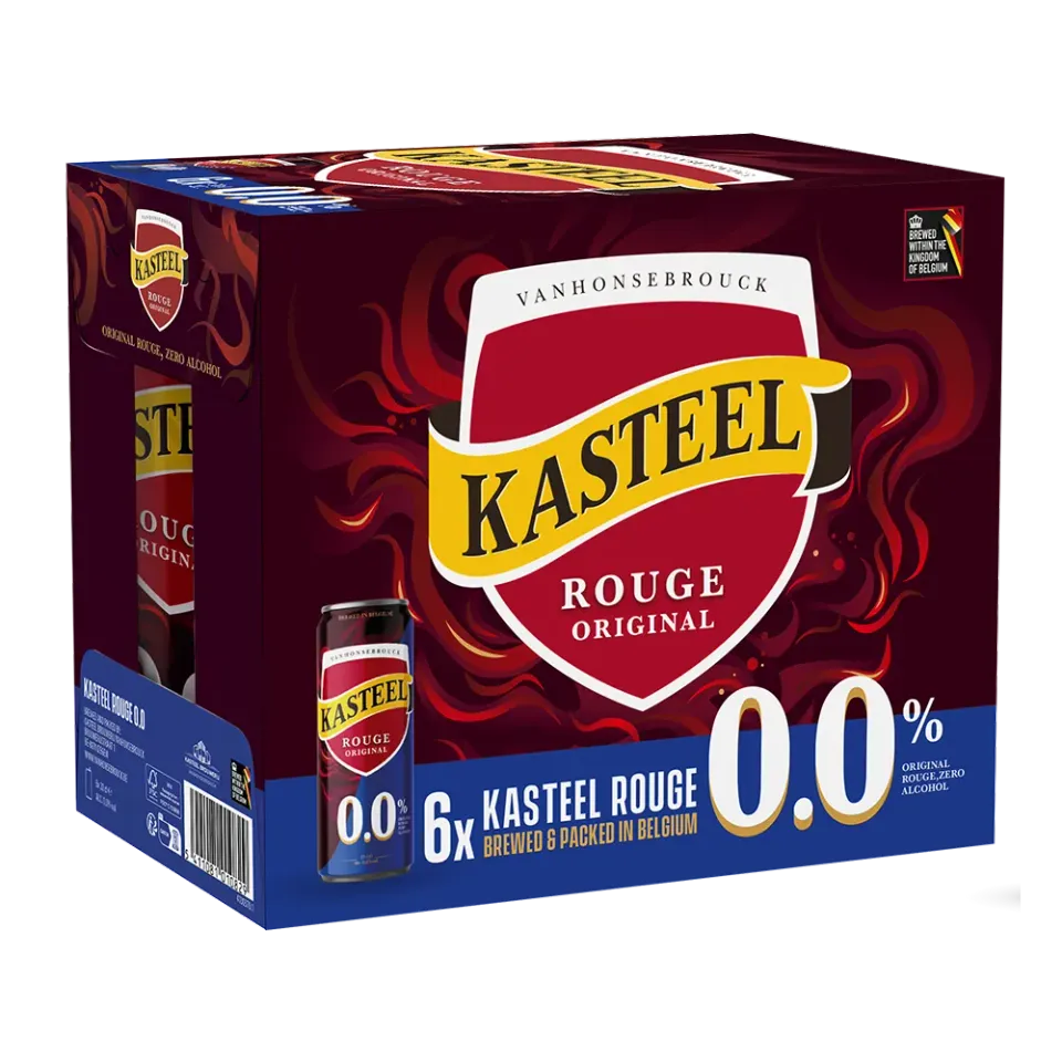 Kasteel Rouge 0.0 bière sans alcool 6x33 cl canette fruitée
