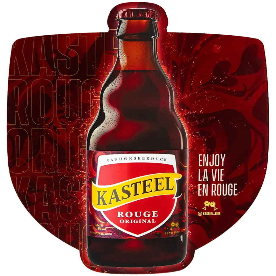 Kasteel Rouge Ledsign enseigne LED 46 cm