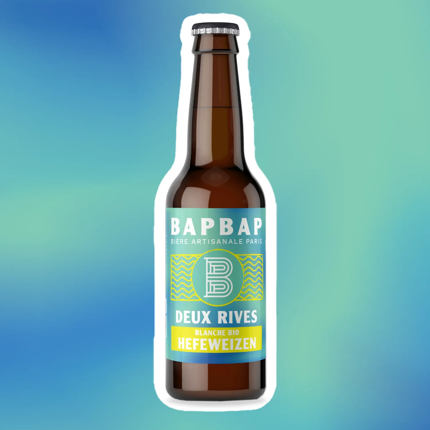 BAPBAP Deux Rives blanche bio 12 bouteilles 33cl blé
