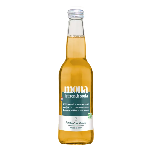 BAPBAP Pétillant de pomme Bio cidre 12 x 33 cl