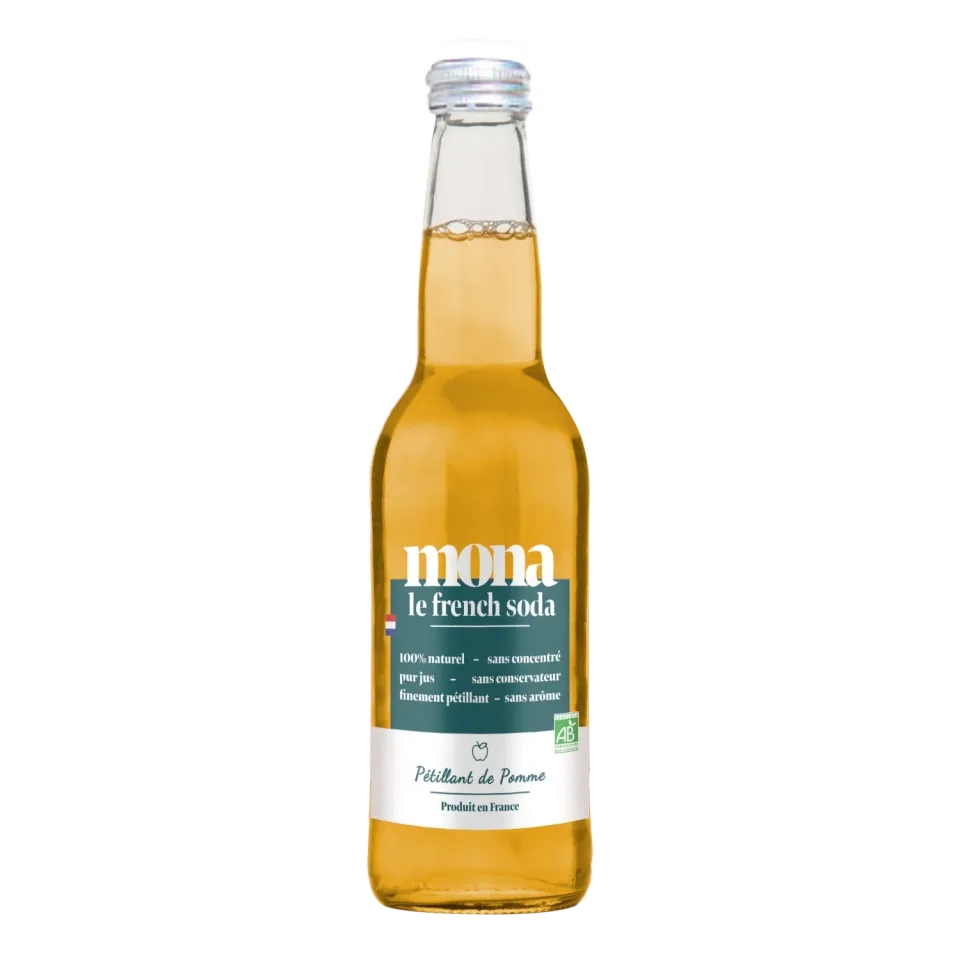 BAPBAP Pétillant de pomme Bio cidre 12 x 33 cl