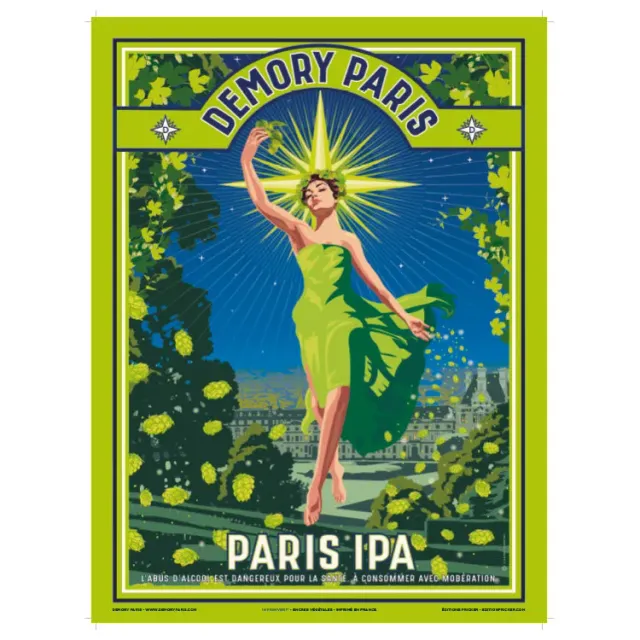 Demory Paris Paris IPA affiche 30x40cm