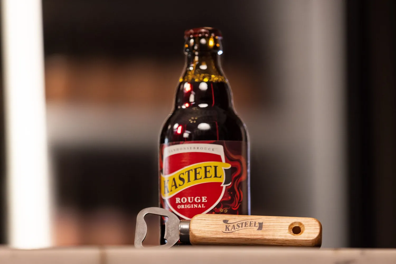 Kasteel décapsuleur bois manche en bois