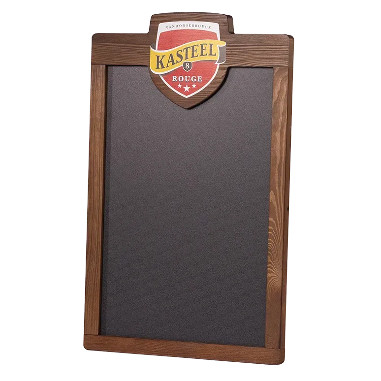 Kasteel Rouge ardoise murale 64x40 cm craie