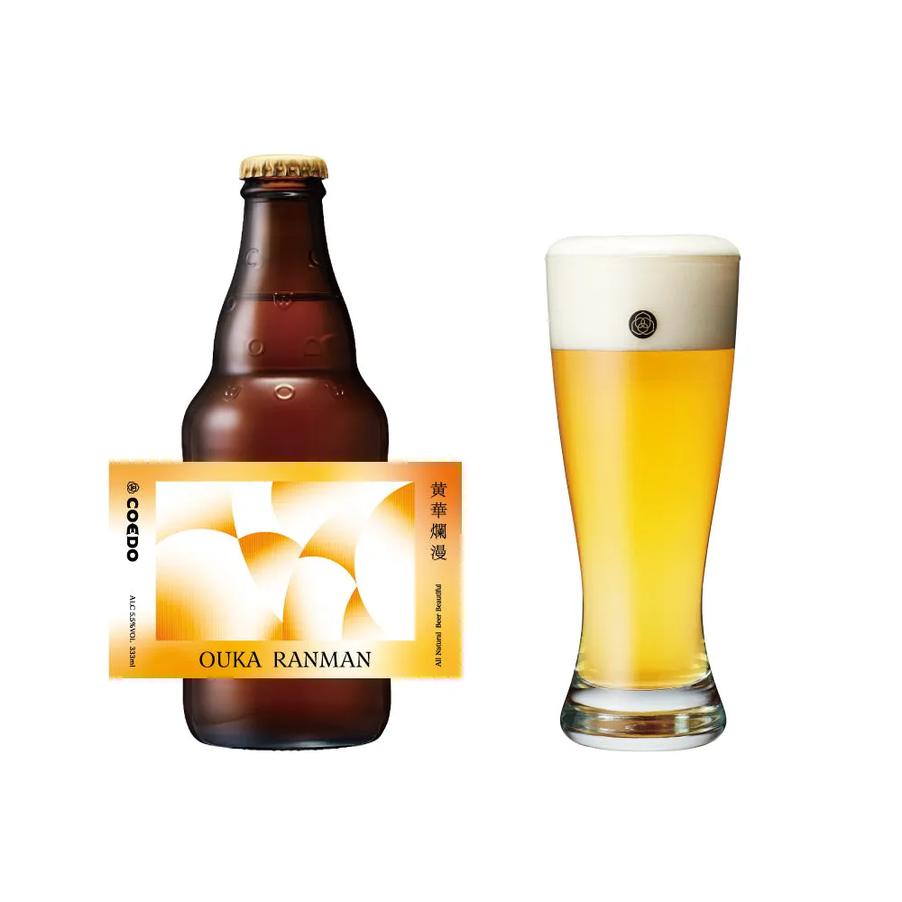 Coedo Ouka Ranman bière blanche 6 bouteilles mandarine